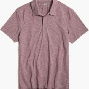 J.Crew Rusty Aubergine White Performance Polo L